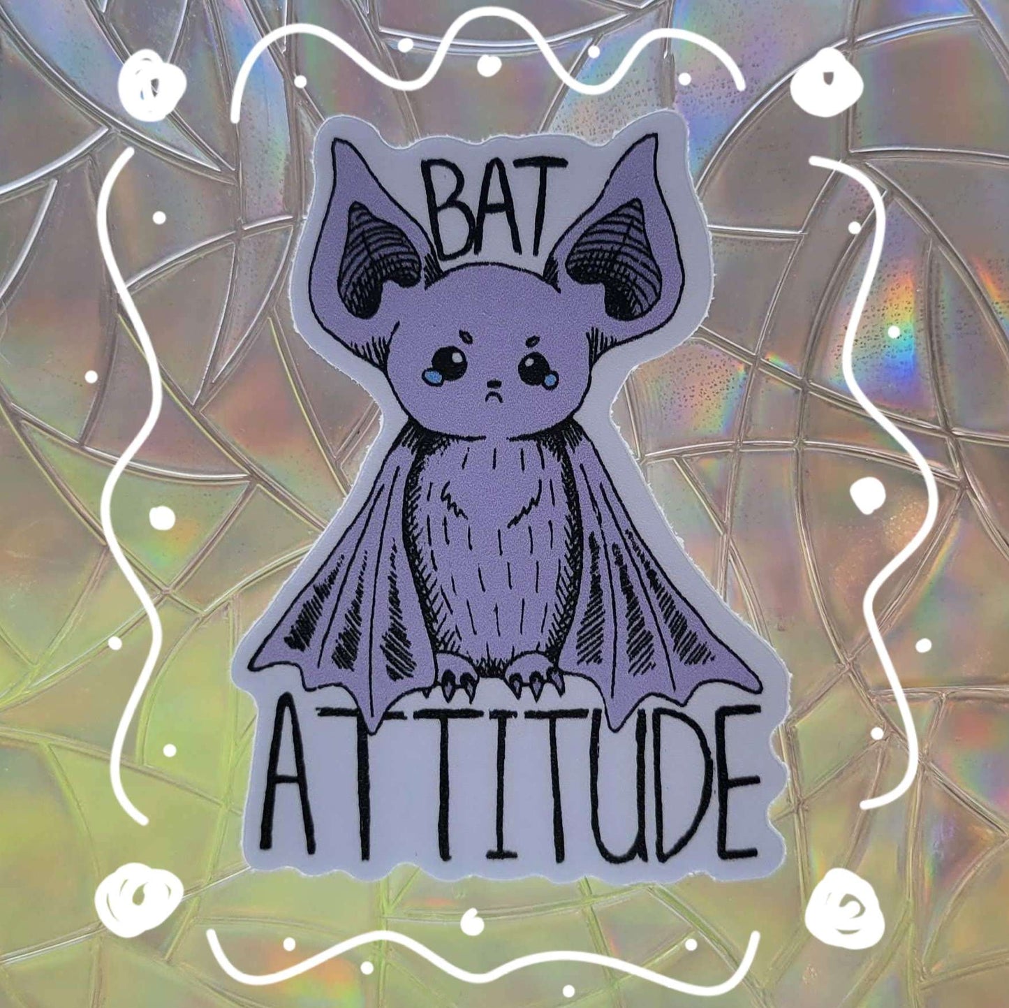 Bat Attitude Sticker