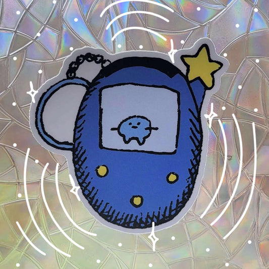 Blue Digital Friend Sticker