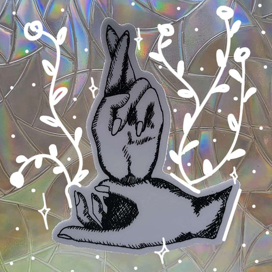 Good Luck Hands Sticker