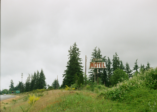 decrepit motel sign - 5x7 photo print