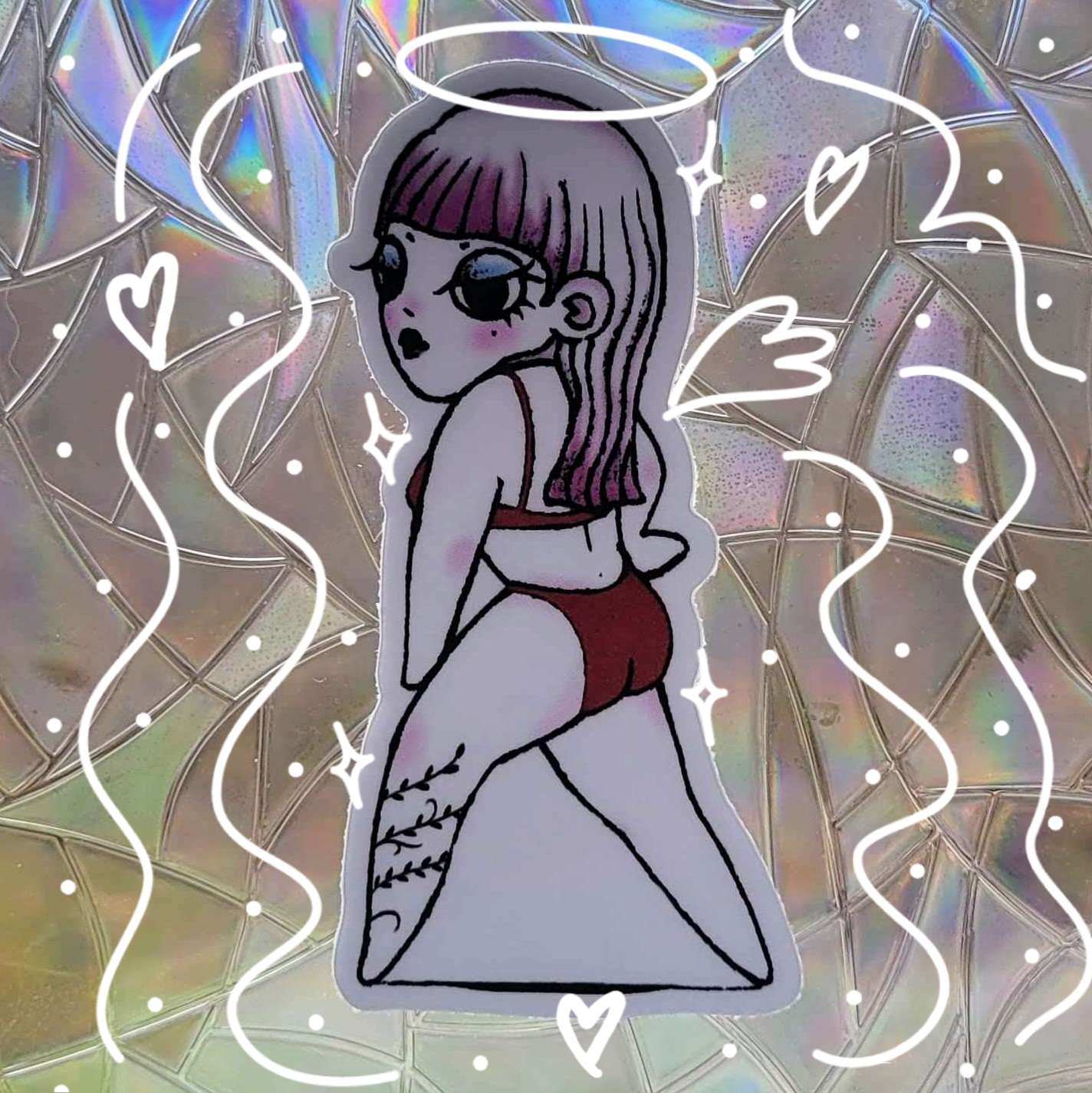 Pin Up Sticker