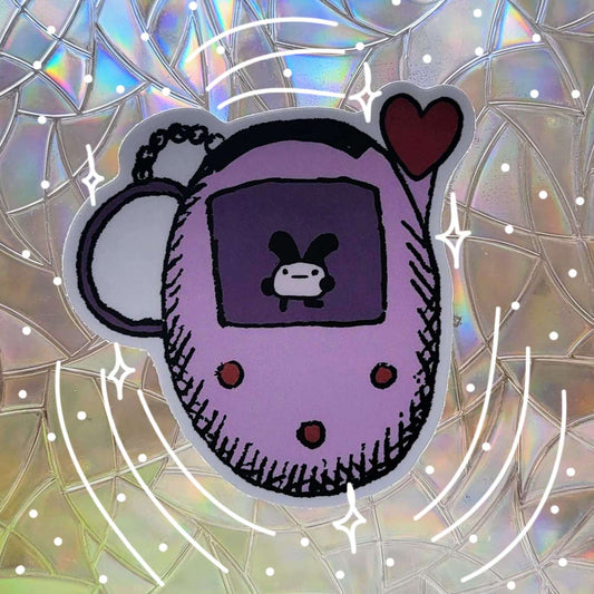 Pink Digital Friend Sticker